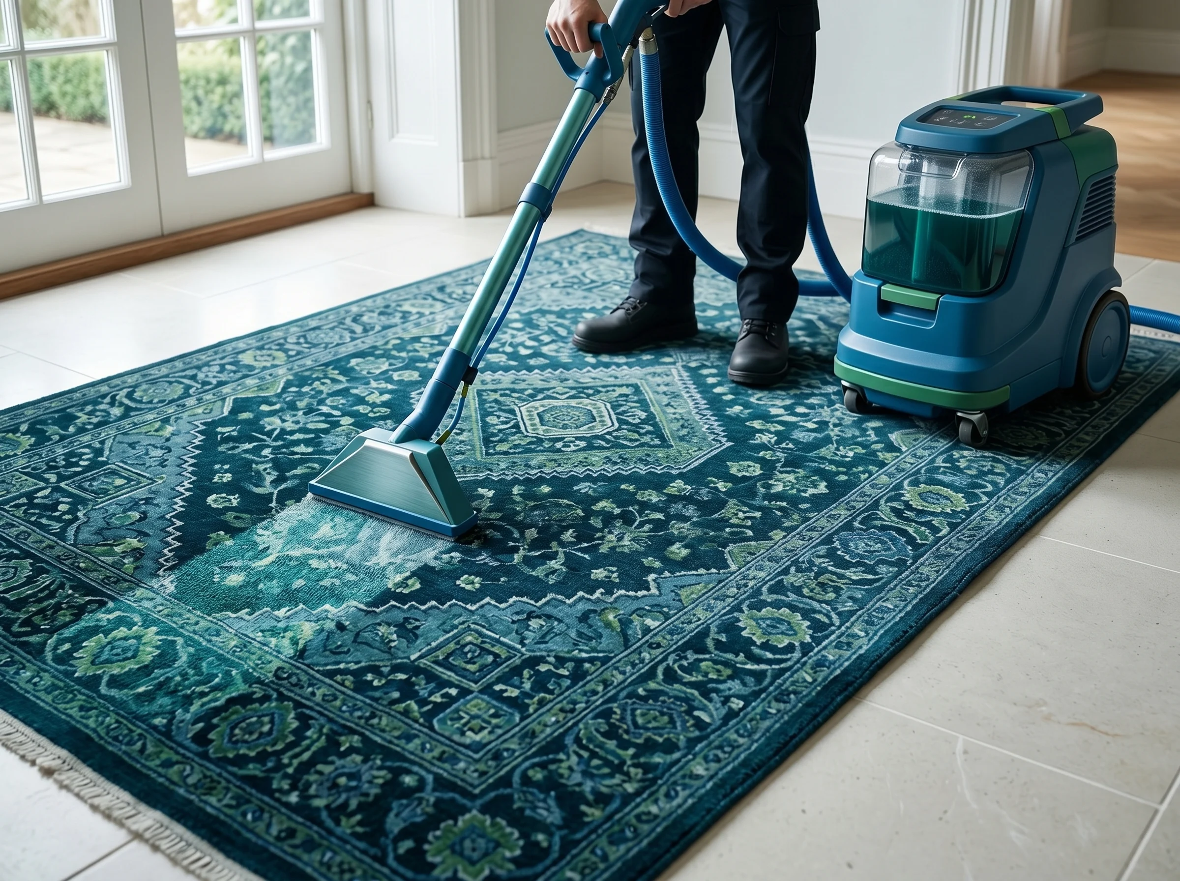 Persian-style rug detail